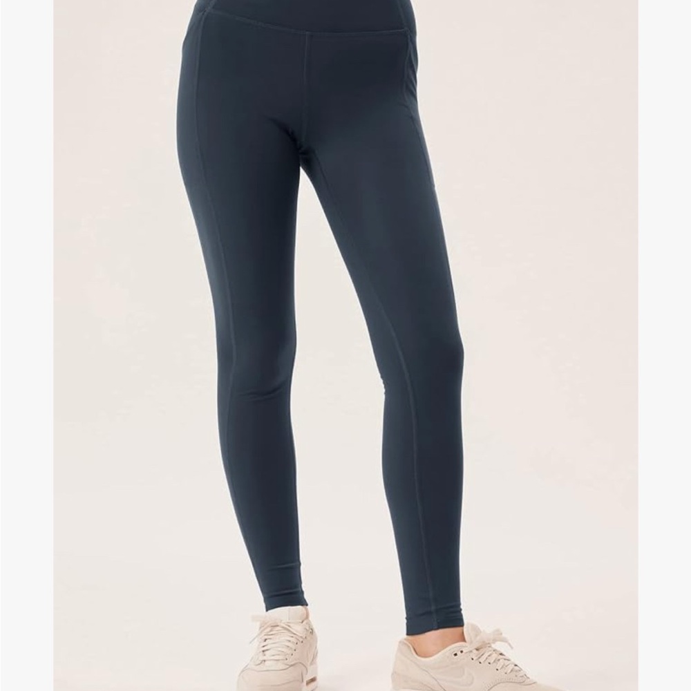 Girlfriend Collective EUC S Navy Compressive Pocket Legging (28.5")